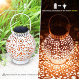 3 x RAW Customer Returns KOOPER LED Solar lantern for Au en, Vintage Metall Solarlampen for Au en Warmwei , IP65 Wasserdicht H ngend Garten Deko Solarleuchten f r Weihnachten Halloween Veranda Rasen Hof Auffahrt - RRP €65.97