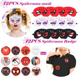 1 x RAW Customer Returns Spider party bags gifts, 122 Spider and his friends gift bags gift set with mask, stickers, etc. Superhero theme bags favors for game prizes, children s birthday party souvenirs - RRP €27.22