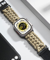 1 x RAW Customer Returns BINLUN Compatible with Apple Watch Strap Paracord 550 42mm 44mm 45mm 49mm Military Style Durable Nylon Sports Strap Replacement Bracelet for iWatch 9 8 7 6 5 4 3 2 1 SE Men Women 8 Colors Khaki  - RRP €22.99