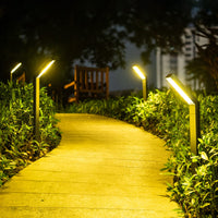 1 x RAW Customer Returns AGOTD solar light for outdoor garden, pack of 4 solar lamps with 3 light modes, path lights, IP55 waterproof solar garden light for garden, deck, lawn, yard, path, driveway - RRP €49.99