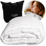 1 x RAW Customer Returns CURA Pearl Classic Weighted Blanket 135x200 5kg - Anti-Stress Blanket - Weighted Blanket for Deep Sleep and Better Rest - 100 Cotton Weighted Blanket - Blanket for Anxiety - RRP €92.92