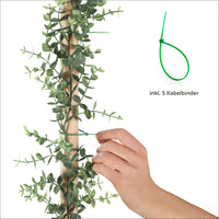 1 x Brand New Artificial Eucalyptus Decoration in a Set of 2 by Blumtal - Durable, Lifelike Artificial Plants for Outdoor and Indoor Use, Perfect for Home and Office Decoration, Green Cable Ties Included - RRP €27.98