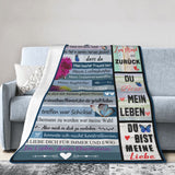 12 x Brand New Gift for wife, wedding anniversary gifts women, blanket to my wife from husband, for anniversary birthday her, airmail letter blanket fleece blanket wife 130 150cm - RRP €241.92