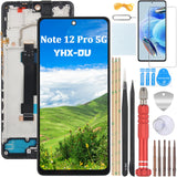 1 x RAW Customer Returns YHX-OU 6.67 Incell Display with Frame For Xiaomi Redmi Note 12 Pro 5G LCD Display Touch Screen Screen Digitizer Assembly Glass with Tools 1 piece protective film - RRP €37.01