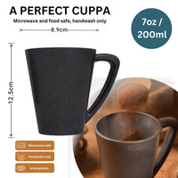 32 x Brand New CASA NATURO Charcoal Tea Coffee Reusable Single Cups Lightweight Eco-Friendly Pinewood, Plastic Free, Sustainable, Durable, Microwave Safe - RRP €280.0