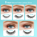 1 x RAW Customer Returns Natural False Eyelashes Natural Eyelashes Fluffy Dramatic 3D Eyelashes Natural Soft Artificial Eyelashes Fake Eyelashes 10 Pairs Multipack by Obeyalash - RRP €8.99