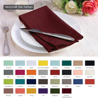 1 x RAW Customer Returns Encasa Cotton Cloth Napkins Set of 12 Size 43x43 cm Rich Maroon Solid Color Machine Washable - RRP €26.48