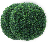 1 x RAW Customer Returns Homodeco Pack of 2 Artificial Plants Boxwood Balls, 40 cm UV Protected 4 Layers Faux Plants Decorative Balls for Front Door, Outdoor Decor, Porch, Backyard, Garden Balls Decorative - RRP €49.99