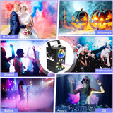 1 x RAW Customer Returns 700W fog machine with disco ball, LED light disco ball fog machine with radio remote control, colorful sprayers suitable for Halloween Christmas party wedding celebrations stage performances - RRP €60.49