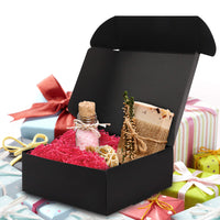 1 x RAW Customer Returns Kurtzy Cardboard Gift Boxes Black 50 pcs Boxes 12 x 12 x 5cm Cardboard Boxes with Lid Kraft Paper Gift Box to Assemble Yourself for Gifts, Wedding, Party, Christmas - RRP €29.5