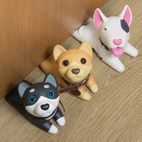 1 x RAW Customer Returns Door Stop, Cute Dog Door Stopper, Decorative Door Wedge for Home and Office 3 Pack  - RRP €19.15