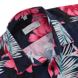 1 x RAW Customer Returns JKLPOLQ Men s Hawaiian Shirt Floral Casual Short Sleeve Summer Shirts Hawaii Beach Print Shirt for Vacation Red, XXL  - RRP €23.8