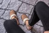 1 x RAW Customer Returns APREGGIO - Warm women s winter slippers made of smooth leather - Wedge sole - Wool insulated - 100 natural product - Closed slippers - Handmade - Brown - Size 39 EU - RRP €17.14