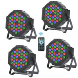 1 x RAW Customer Returns Pcs Disco Lights - RGB 36 LED Par Stage Lights Party Lights DMX512 Stage Lighting with Sound Activation Remote Control Mode for Disco DJ Bar Parties Weddings Christmas - RRP €82.99