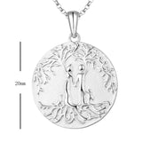 1 x Brand New JO WISDOM Mom Necklace Silver 925, Chain Pendant Mother Children Son Father Family Tree of Life with 3A Zirconia, Jewelry for Women - RRP €59.48