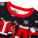 1 x RAW Customer Returns IDGREATIM Men s Christmas Sweater Funny 3D Santa Claus Printed Crewneck Long Sleeve Ugly Women s Pullover Sweatshirt for Christmas Black L - RRP €37.37