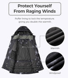 1 x RAW Customer Returns Wantdo Women s Waterproof Ski Jacket Warm Winter Patterned Snow Coat Mountain Snowboard Jackets Windproof Sports Coats Navy L - RRP €72.58