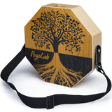 1 x RAW Customer Returns POGOLAB Cajon instrument with snare and bass tone for acoustic music, portable travel cajon percussion with adjustable strap, acoustic percussion instrument for beginners and on the go natural brown  - RRP €67.99