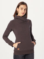 1 x RAW Customer Returns Ragwear Women s Sweatshirt ANABELKA Dark Brown XXL - RRP €44.56