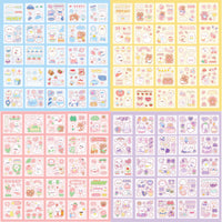 33 x Brand New 100 Sheets Kawaii Stickers,Cartoon Stickers Cute Stickers,10 Pieces Acrylic Keychain Blanks,PET Transparent Scrapbooking Stickers,for Journal,DIY Crafts,DIY Scrapbook Album - RRP €673.2