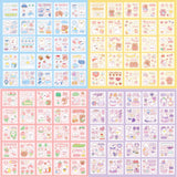 33 x Brand New 100 Sheets Kawaii Stickers,Cartoon Stickers Cute Stickers,10 Pieces Acrylic Keychain Blanks,PET Transparent Scrapbooking Stickers,for Journal,DIY Crafts,DIY Scrapbook Album - RRP €673.2