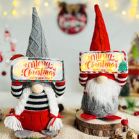 12 x Brand New ACAREY Christmas decoration LED gnome 2 pieces Christmas decoration with gift box, Christmas decoration indoor gnome figures Christmas decoration American, Christmas gnome set for Christmas decoration - RRP €229.56