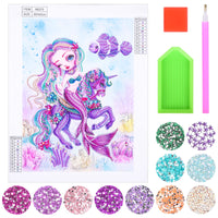 12 x Brand New Herefun Diamond Painting Children Teenager Girls, 5D Diamond Painting Set Mermaid Gift, 5D DIY Diamond Painting Set, Full Pictures Diamond Painting Kits Paint by Numbers Diamond for Home Decor - RRP €72.84