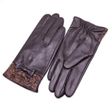 1 x Brand New YISEVEN Women s Touchscreen Sheepskin Leather Gloves with Warm Lined Elegant Leather Driving Gloves Smartphone Lambskin Fleece Lining Mother s Day Gift, Brown Medium 7.0  - RRP €46.59