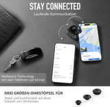 1 x RAW Customer Returns Conambo V5.2 Bluetooth headset, headset with microphone with CVC 8.0 and ENC for business office driving, in-ear headset mobile phone for Android PC laptop - 16H talk hands-free system - RRP €38.99