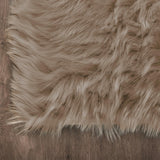 1 x RAW Customer Returns Latepis Round Carpet Light Brown Beige 120 cm Fluffy for Bedroom Dining Room Living Room Bedside Rug Faux Fur Carpet Washable Deep Pile Shaggy Rug - RRP €41.34