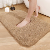 1 x RAW Customer Returns Color G Bathroom Rug 40 x 60 cm, Non-Slip Bath Mat, Bath Mat, Non-Slip Washable, Bath Mat, Absorbent Fluffy, Bath Mats, Bath Mats for Bathroom, Bathtub Beige  - RRP €20.99