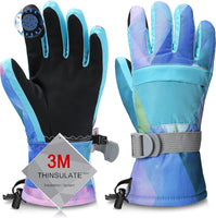 1 x RAW Customer Returns Odtmger Ski Gloves, Warmest Waterproof and Breathable Snow Gloves for Cold Weather, Fits Both Men and Women, for Parent-Child Outdoor - RRP €17.12