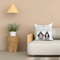 1 x RAW Customer Returns Shoppawhile Penguin Gift Anniversary Gift for Him Her Penguin Pillowcase 45 45 cm Wedding Anniversary Valentine s Day Christmas Couple Gift Funny Penguin Partner Gift - RRP €22.8