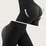 1 x RAW Customer Returns GymCope Leggings Women s Ribbed Sports Leggings Women s Booty Scrunch Sports Pants Yoga Pants Women s Seamless High Waist for Hiking Fashion - RRP €18.85