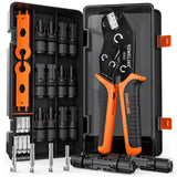 1 x RAW Customer Returns SOMELINE Photovoltaic Set for 2.5 4 6mm Solar Cable with 12 Pairs Solar Panel Connectors Crimping Tool Solar Cable Stripper 1 Pair Solar Keys, Photovoltaic Connector Pliers - RRP €34.48