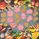 6 x Brand New Shinybox Thanksgiving Cookie Cutters, 8 Pieces Autumn Thanksgiving Cookie Cutters Set, Cookie Cutters Children, Autumn Cookie Cutter Decoration, Thanksgiving Cookie Cutter Pumpkin Baking Cake B  - RRP €42.24