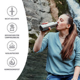 1 x RAW Customer Returns Bambaw stainless steel drinking bottle 1l, water bottle 1l, non-insulated single-walled, stainless steel drinking bottle, leak-proof metal water bottle, outdoor drinking bottle, drinking bottle 1l, water bottle - RRP €20.48