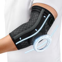 1 x RAW Customer Returns CAMBIVO 2x elbow bandage men women, tennis elbow bandage with gel padding and side stabilizers, elbow bandage for pain relief from tennis elbow, golfer s elbow, tendonitis - RRP €25.56