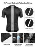 1 x RAW Customer Returns INBIKE Cycling Jersey Men Short Sleeve Breathable Summer Cycling Jersey Jersey for Bicycle Road Bike T Shirt Cycling Clothing Running Black XL - RRP €30.1