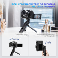 1 x RAW Customer Returns JJC Camera Vlog Shooting Grip Desk Tripod with TG-BT1 Bluetooth Remote Control for Fujifilm X-S20, X-H2S, X-H2, X-T5, X-T4, X-T3, X-T30 II, X-T30, X-S10 Camera Video Stabilizer - RRP €69.99