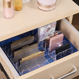 16 x Brand New Fentar 2 Pack Cosmetic Organizer, 2 Sizes Makeup Storage Box Acrylic Makeup Holder with 7 Slots, Cosmetic Box Makeup Storage for Dresser Bedroom Vanity Table, Transparent - RRP €176.32