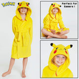 1 x RAW Customer Returns Pokemon Children s Robe, Soft Fleece Home Robes with 3D Pikachu Hood, Original Gifts for Boys Girls and Teenagers 4-14 Years 13-14 years  - RRP €25.99