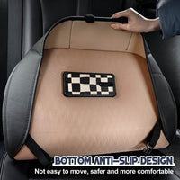 1 x RAW Customer Returns ZATOOTO Waterproof Car Seat Cushion, Pack of 2 Universal Leather Car Seat Cover, Car Seat Protector for Driving Front Seat, Anti-Slip Soft, Black - RRP €29.96