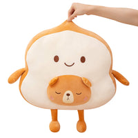 1 x Brand New SQUISHY DOT Kawaii Stuffed Animal, Toast Plush Pillow, Cute Cushion, Throw Pillow, Stuffed Bread Plush, Sliced Bread Toy, Cute Japanese Anime Plush Cushion - RRP €20.66