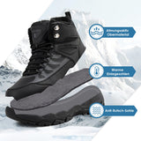 1 x RAW Customer Returns TIAROOTT Trekking Shoes for Women and Men Winter Warm Padded Ankle High Top Black 38 EU - RRP €58.8