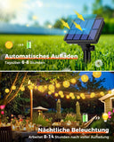 1 x RAW Customer Returns bitjam 8M 15LED Solar Lanterns Outdoor Weatherproof, IP65 Weatherproof Solar Fairy Lights Outdoor Lanterns Outdoor White, 8 Modes LED Lantern Solar Fairy Lights for Garden Balcony Terrace Decoration Warm White  - RRP €18.99