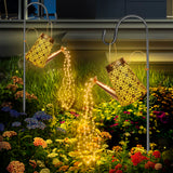 1 x RAW Customer Returns HELESIN Solar Lamps with Fairy Lights Watering Can Fairy Garden Light 2 Pack , LED Solar Watering Can with Fairy Lights Outdoor, Garden Art Lamp for Patio, Flowerpot and Lawn With 2 Stands  - RRP €33.99