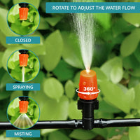 1 x RAW Customer Returns BELLE VOUS Automatic Irrigation System Garden - Drip Irrigation for Greenhouse Terrace and Lawn - Drip Irrigation including Hoses Nozzles and Connectors - RRP €16.99