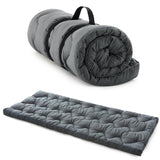 1 x RAW Customer Returns Jamdok Cotton Mat for Camp Cot Bed 190X75cm , Quilted Cot for Camping Sleep, Roll Up and Foldable Cotton Sleeping Mat, Portable-Grey - RRP €30.0