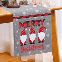 16 x Brand New Dremisland Christmas GNOME Table Runner Christmas Snowflake Placemat Decorative Table Linens Classic Santa Claus Table Flag for Home Tablecloth Dresser Party Gathering Decoration, Red - RRP €238.88